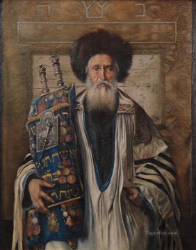 宗教的 Painting - 男性の肖像画 イシドール・カウフマン ハンガリー系ユダヤ人
